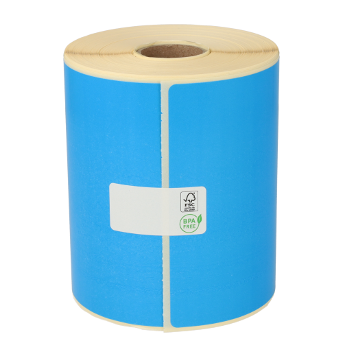 Zebra (800264-605) étiquettes compatibles, 102mm x 150mm, ECO, 300 étiquettes blanches, Ø mandrin 25mm, permanentes