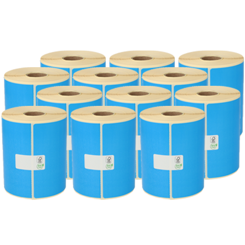 Zebra (800264-605) étiquettes compatibles, 102mm x 150mm, ECO, 300 étiquettes blanches, Ø mandrin 25mm, permanentes
