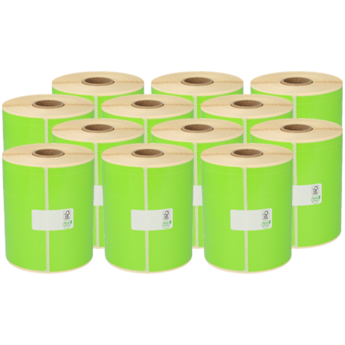 Thermische Versandetiketten, 102mm x 150mm, ECO, 300 Etiketten, 25mm Hülse, weiß, permanent