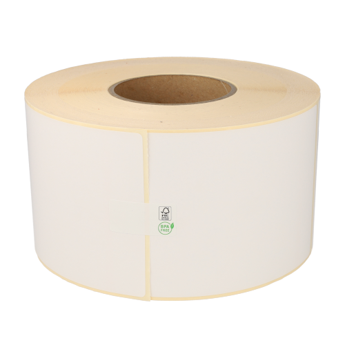 Zebra Z-Select 2000T (76060) compatibles, Top, 102mm x 152mm, 950 étiquettes, Ø mandrin 76mm, blanches, permanentes