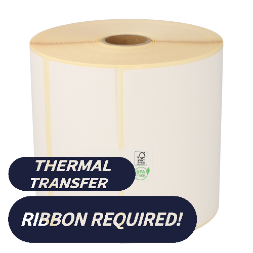 Product Zebra Z-Select 2000T (3006322) compatible, Top, 102mm x 152mm, 475 etiketten, 25mm kern, wit, permanent Afbeelding