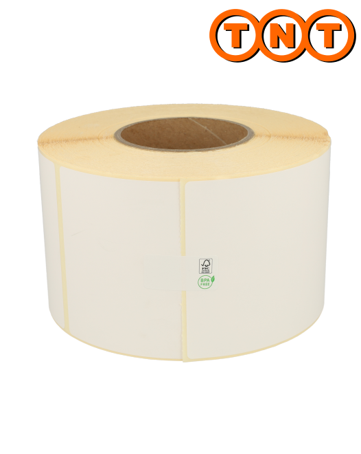 Produkt Zebra kompatible TNT Etiketten, 102mm x 150mm, 900 Etiketten, 76mm Hülse, weiß, permanent Foto