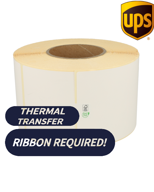 Product TTR Zebra UPS (87985) compatible verzendlabel, 102mm x 152mm, 900 etiketten, 76mm kern Afbeelding