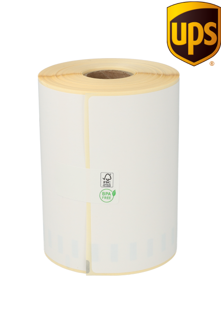 Produkt Dymo S0904980 kompatible Etiketten UPS, 104mm x 159mm, 220 Etiketten, weiß, permanent Foto