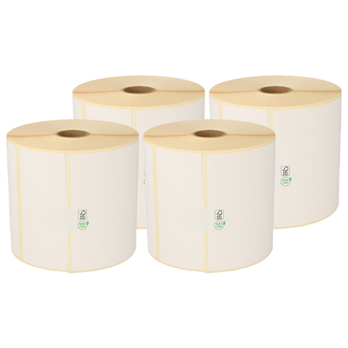 Zebra Z-Select 2000D (800264-605) compatibili, Top, 102mm x 152mm, 475 etichette, 25mm diametro, bianco, permanente