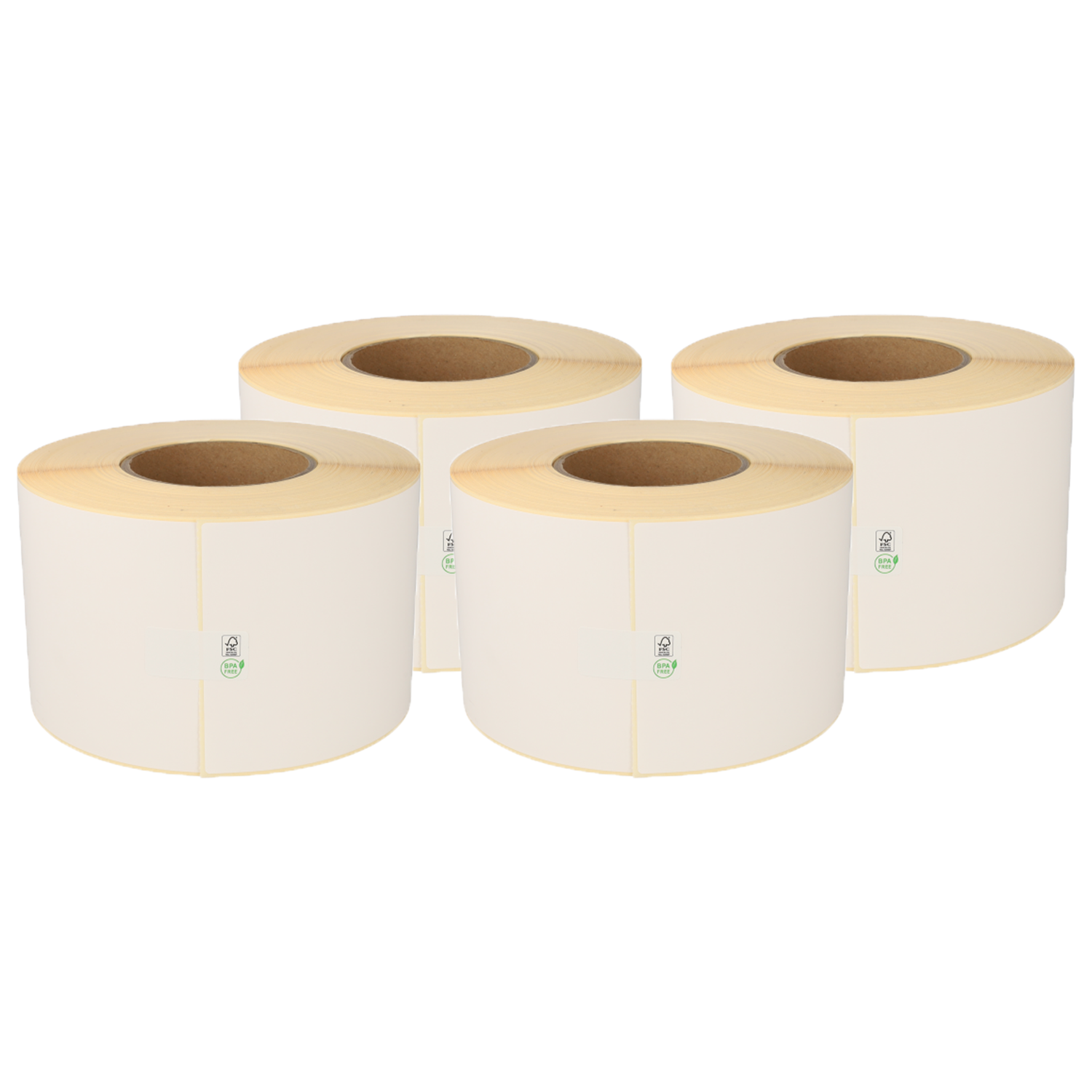 Zebra compatible DHL verzendetiketten, 102mm x 210mm, 640 etiketten, 76mm kern, wit, permanent