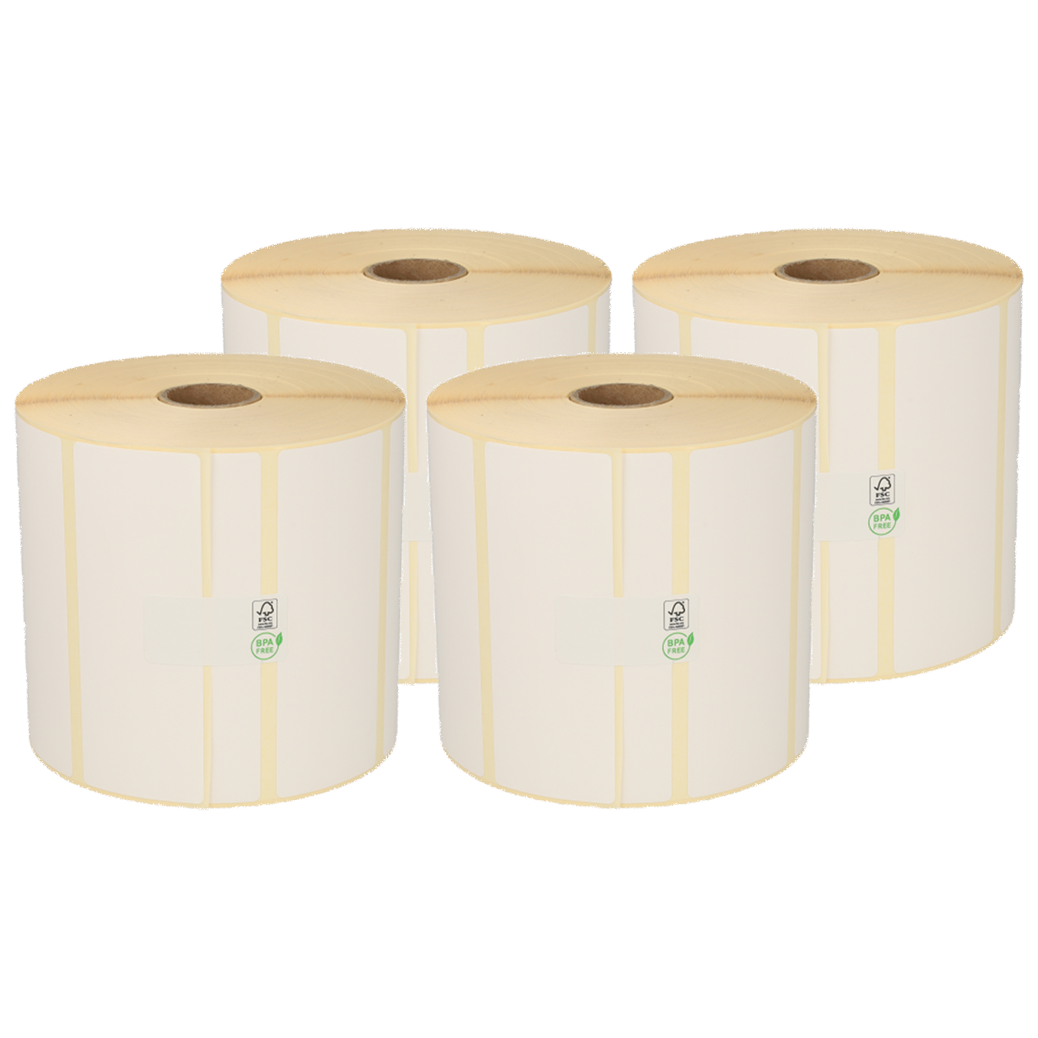 Bixolon 800294-155BIX kompatible Etiketten, Eco, 102mm x 38mm, 1790 Etiketten, 25mm Kern, permanent