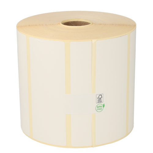 Product Zebra compatible labels, 102mm x 38mm, 1790 labels, 25mm core, white, removable Image