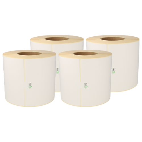 SSCC Palletlabels, 148mm x 210mm - 700 etiketten, 76mm kern, wit, permanent