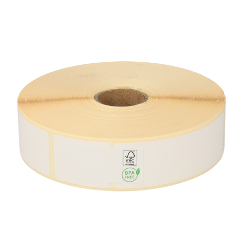 Product Bixolon 3007207BIX compatible labels, Top, 25mm x 76mm, 930 etiketten, 25mm kern, blanco, permanent Afbeelding