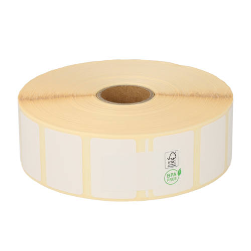 Product Zebra Z-Select 2000D (3007208-T) compatible, Top, 31mm x 22mm, 2780 etiketten, 25mm kern, wit, permanent Afbeelding