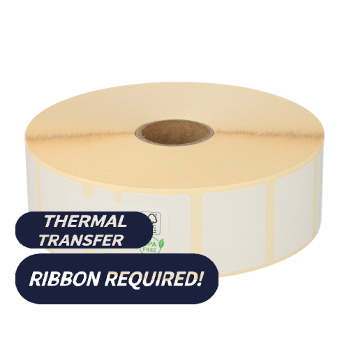 Product Zebra Z-Select 2000T (800271-105) compatible, Top, 32mm x 25mm, 2580 etiketten, 25mm kern, wit, permanent Afbeelding