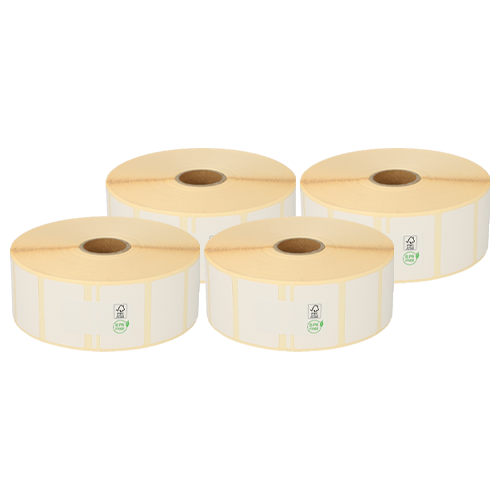 Bixolon 880595-025DUBIX compatibles etiquetas, Top, 38mm x 25mm, 2580 etiquetas, núcleo 25mm, blanco, permanente
