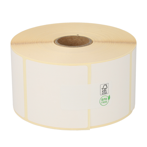 Zebra Z-Select 2000T (3007202-t) kompatibel, Top, 57mm x 51mm, 1370 Etiketten, 25mm Kern, wit, permanent