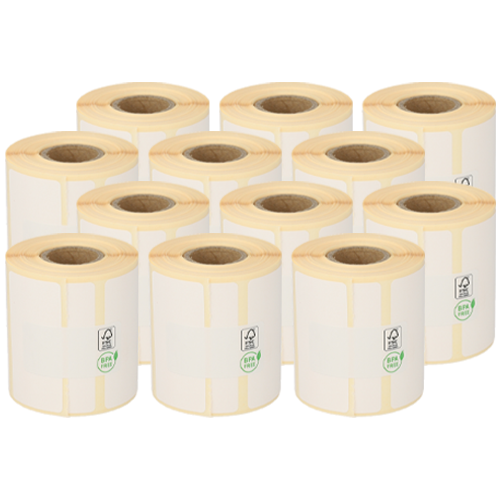 Zebra Z-Select 2000D (3014816-T) compatible label, 51mm x 25mm, 430 etiketten, 19mm kern, top, permanent