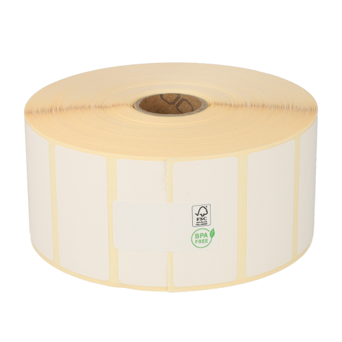 Product Zebra (880199-025) compatible labels, 51mm x 25mm, 2.580 etiketten, 25mm kern, wit, verwijderbaar Afbeelding