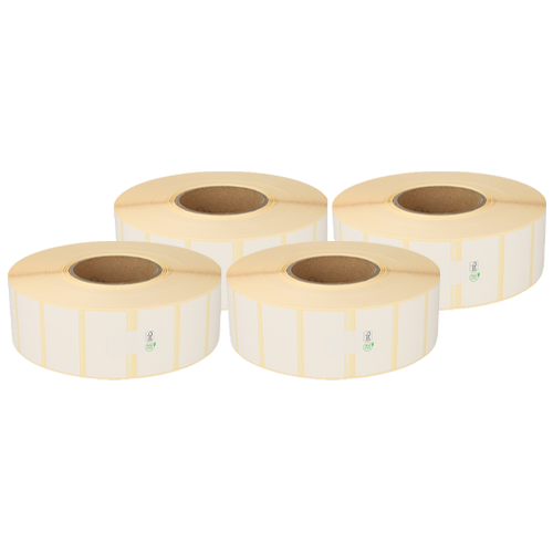 Zebra étiquettes compatibles, 57mm x 32mm, 5087 étiquettes blanches, Ø mandrin 76mm, permanentes