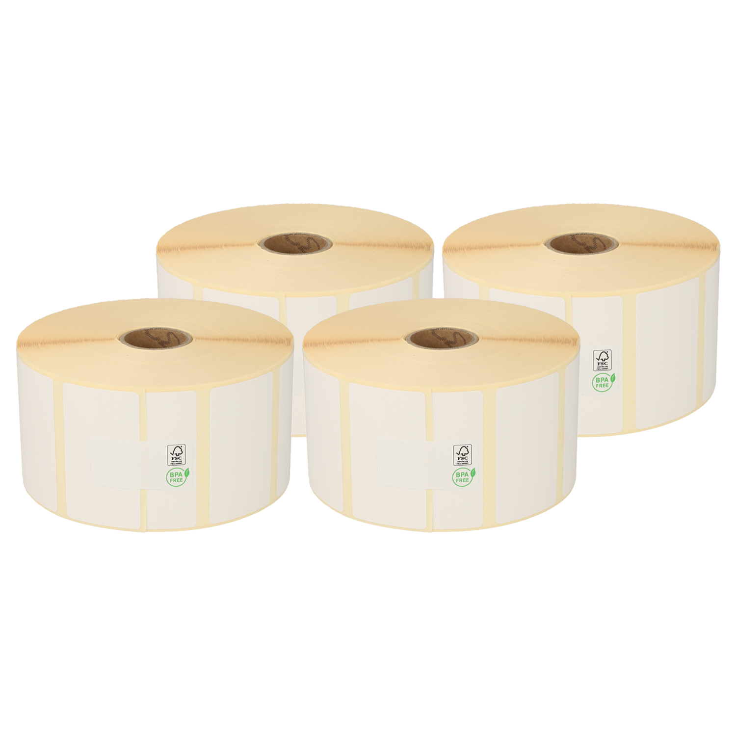Bixolon 800262-127BIX kompatible Etiketten, Top, 57mm x 32mm, 2100 Etiketten, 25mm Kern, weiß, ablösbar