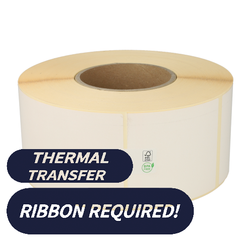 Product Zebra Z-Perform 1000T (3005220) compatible, Eco, 76mm x 102mm, 1690 etiketten, 76mm kern, wit, permanent Afbeelding