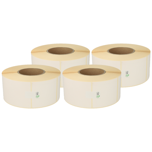 Zebra Labels Z-Perform 1000D (3006255) kompatibel, 76mm x 152mm, 1000 Etiketten, 76mm Kern, weiß, eco permanent