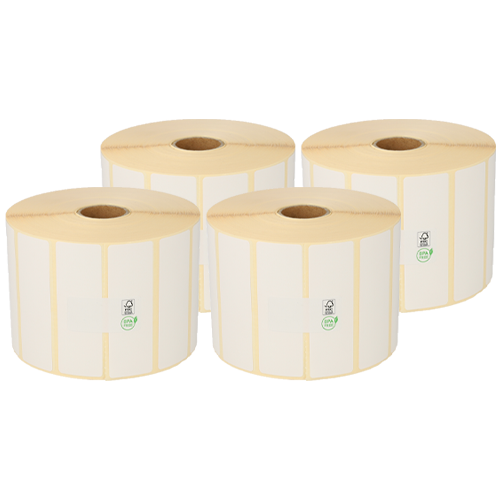 Bixolon 800263-105BIX compatible labels, Top, 76mm x 25mm, 2580 etiketten, 25mm kern blanco, permanent