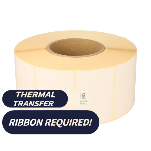 Produit Zebra Z-Perform 1000T (76175) compatibles, Eco, 76mm x 51mm, 2740 étiquettes, Ø mandrin 76mm, blanches, permanentes Image