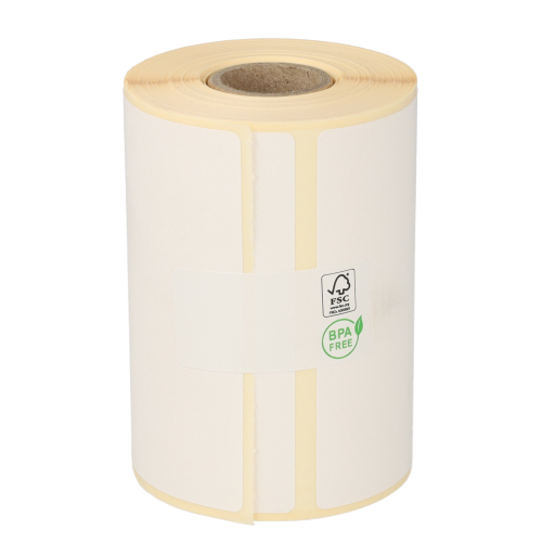 Produkt Zebra Z-Perform 1000D (3008731-T) kompatibel, eco, 76mm x 51mm, 300 etiketten, permanent  19mm hülse Foto